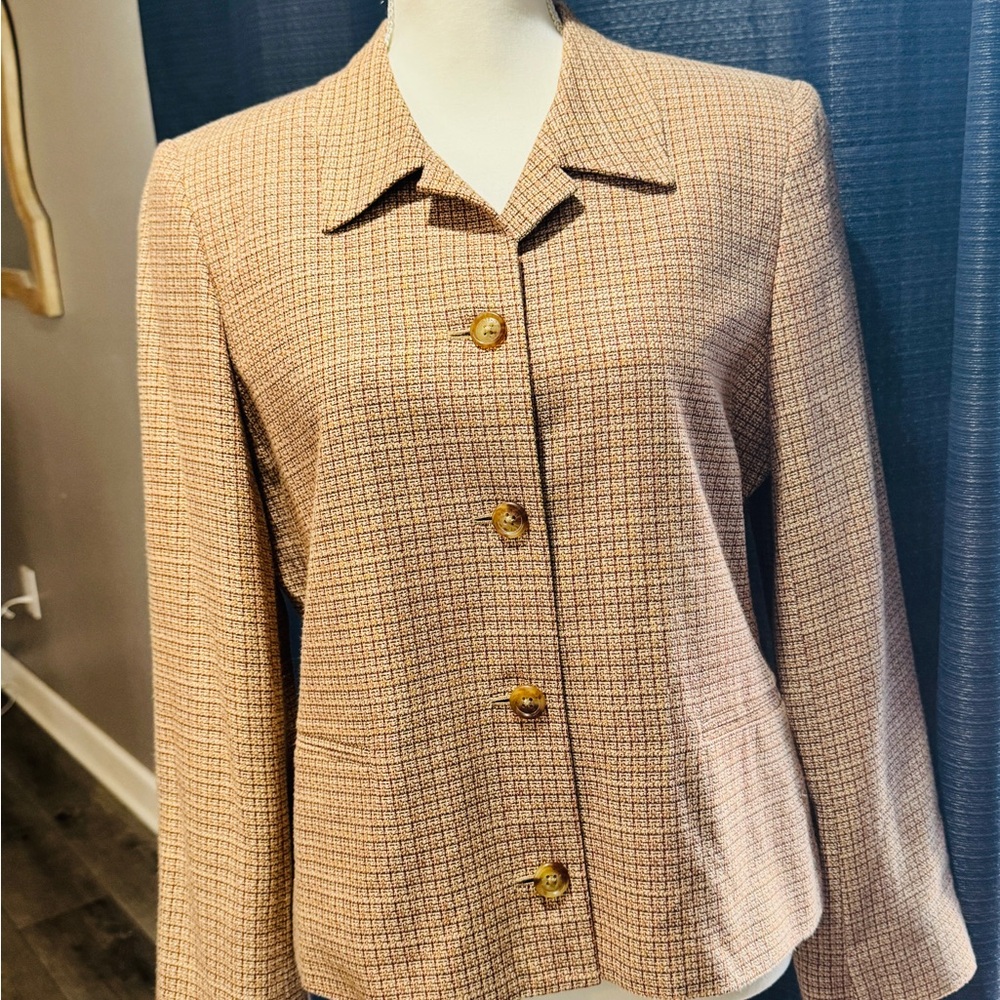 Orvis Tan Textured Blazer